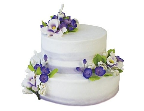 Свадебный торт с цветами С-2209