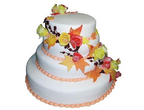 Свадебный торт осенний M-3249