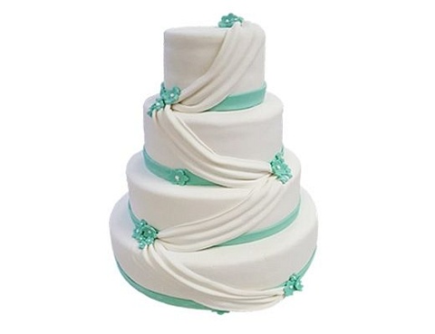 Свадебный торт четырехъярусный M-3208