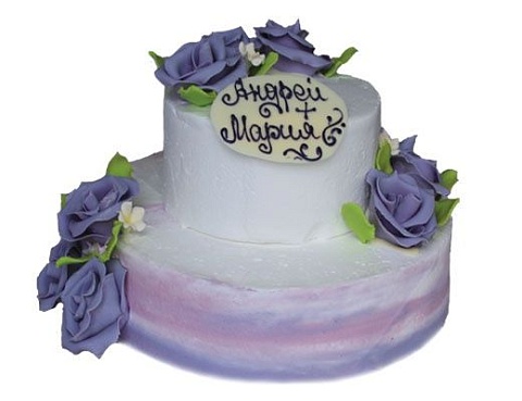 Фиолетовый свадебный торт С-2197